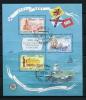 Почтовый блок. Россия 2001 г. 300 лет военно-морскому образованию в России. № 650-652 Бл.33. 2001г
