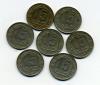 Монеты СССР. 15 копеек 1957 г. 7 шт. 1957г