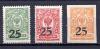 Почтовые марки. Россия, 1918-1920. Гражданская война. Ростов. №2, 3, 6. 1918-1920г