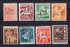 Почтовые марки. Литовская ССР 1940 г. Станд. Надпеч. № 449-456 1940г