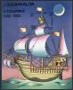 Почтовые марки. Сомали. 1992г. Колумб. Корабль. Блок №27в. Беззубц. 1992г
