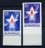 Почтовые марки. Румыния. 1963г. Космос. Ракета.  Зубц. + безз. №2143-2144. 1963г