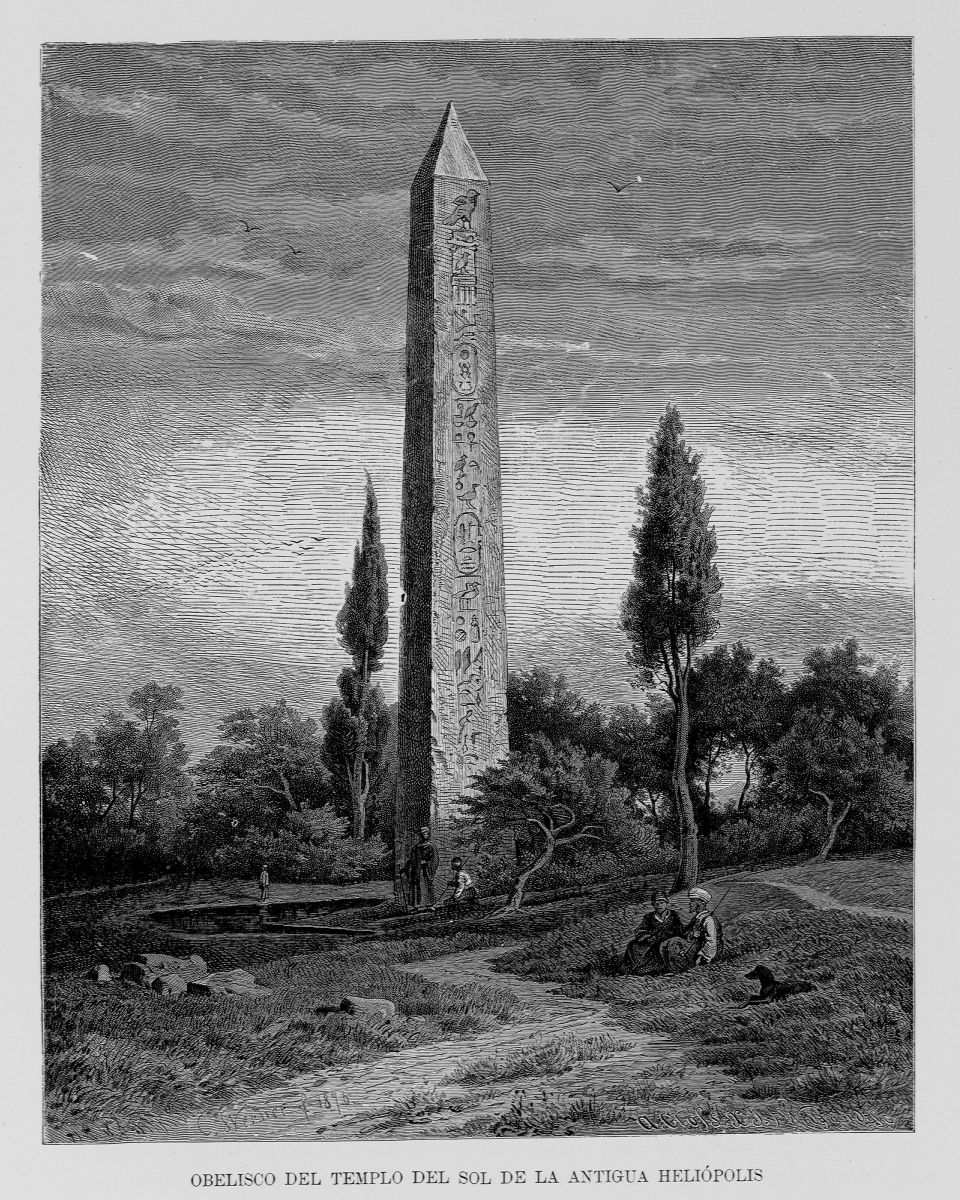 Egipto,_1882__Obelisco_del_Templo_del_Sol_de_la_antigua_Heli&oacute;polis__(21248139718)